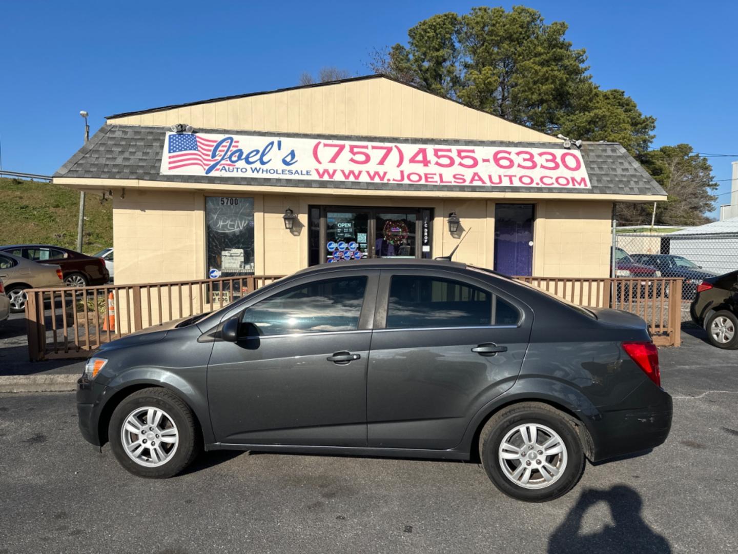 2014 Gray Chevrolet Sonic (1G1JC5SHXE4) , located at 5700 Curlew Drive, Norfolk, VA, 23502, (757) 455-6330, 36.841885, -76.209412 - Photo#0